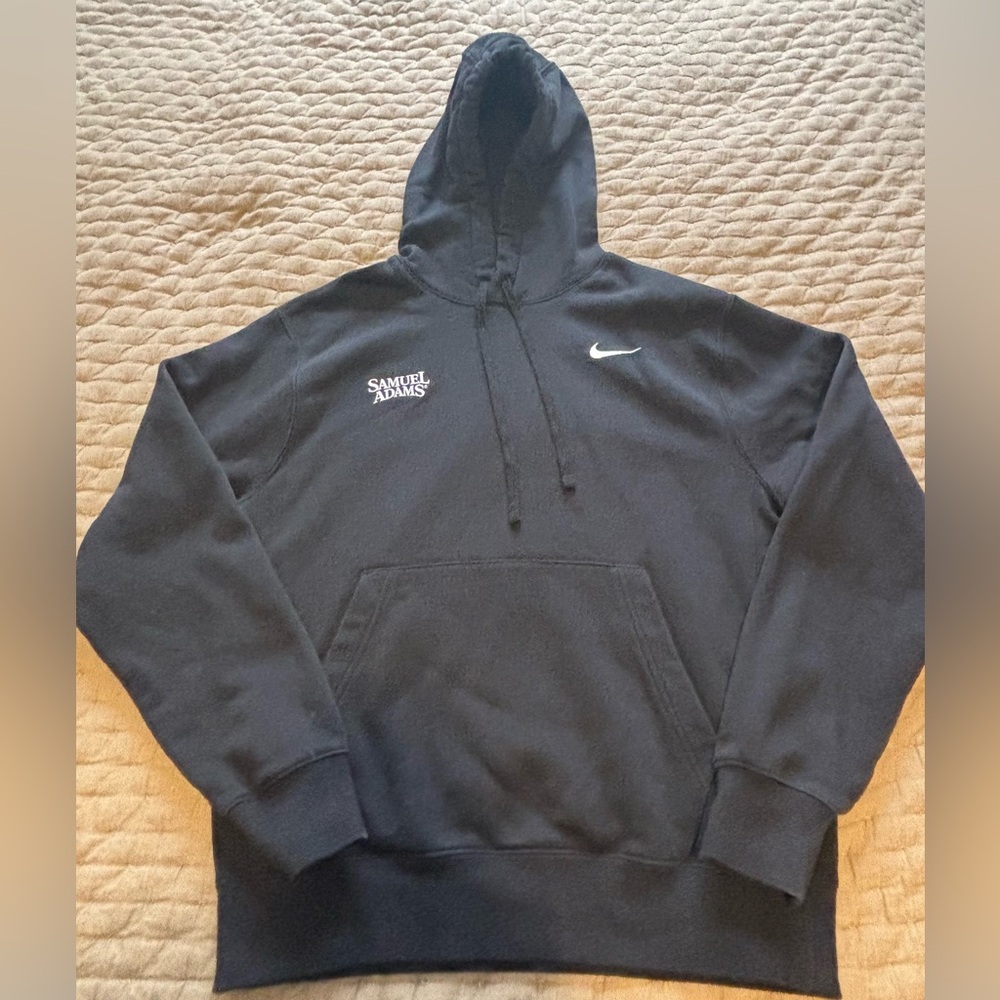 Nike Samuel Adams Beer Embroidered Black Hoodie Size S